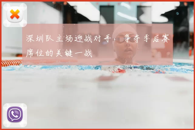 深圳队主场迎战对手，争夺季后赛席位的关键一战