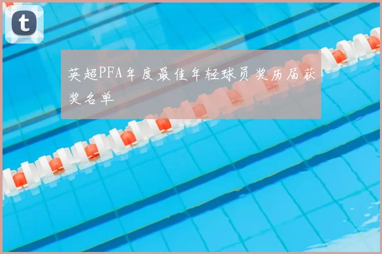 英超PFA年度最佳年轻球员奖历届获奖名单